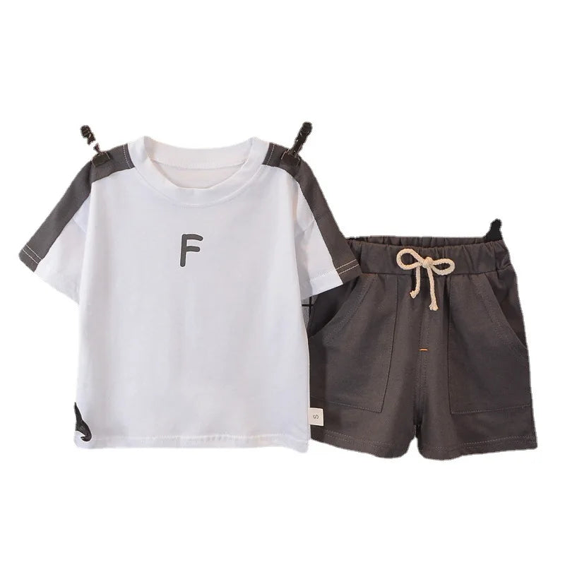 Summer Baby Boys Clothes Suits Fashion Children Letter T-shirts+Shorts 2Pcs/Sets Kids Clothing Casual Outfits Infant Tracksuit