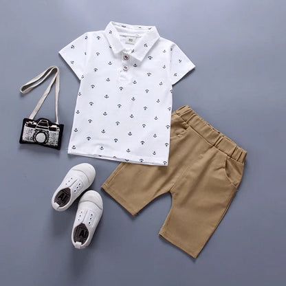 Summer Boys Clothes Suit Kids T-shirt+shorts 2pcs Baby Toddler Outfit Sportsuit 1 2 3 4 Years Boys thin Costume Children Clothes