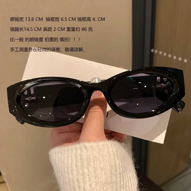 2025 New Fashion Small Frame Cat Eye Sunglasses Women Men Brand Design Luxury Sun Glasses Ladies Eyewears Oculos De Sol UV400