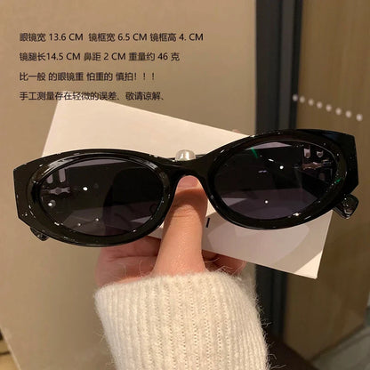 2025 New Fashion Small Frame Cat Eye Sunglasses Women Men Brand Design Luxury Sun Glasses Ladies Eyewears Oculos De Sol UV400