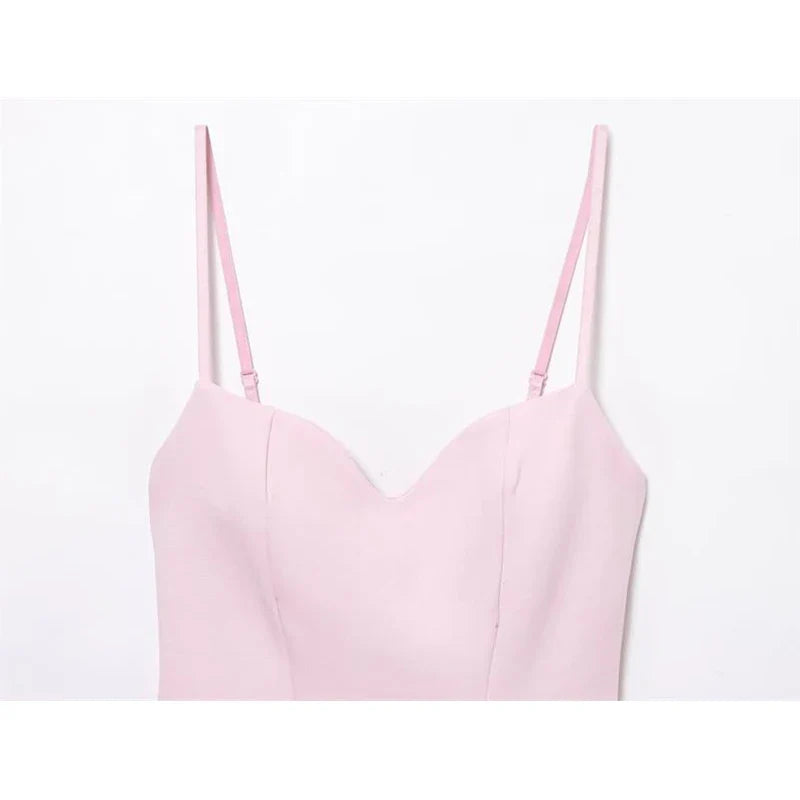Dresses Summer Women's 2026 New Chic Slim Tube Top Elegant Mini Camisole Women's Dress Street Fashion Youth Holiday Dress