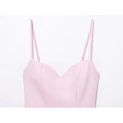 Dresses Summer Women's 2026 New Chic Slim Tube Top Elegant Mini Camisole Women's Dress Street Fashion Youth Holiday Dress