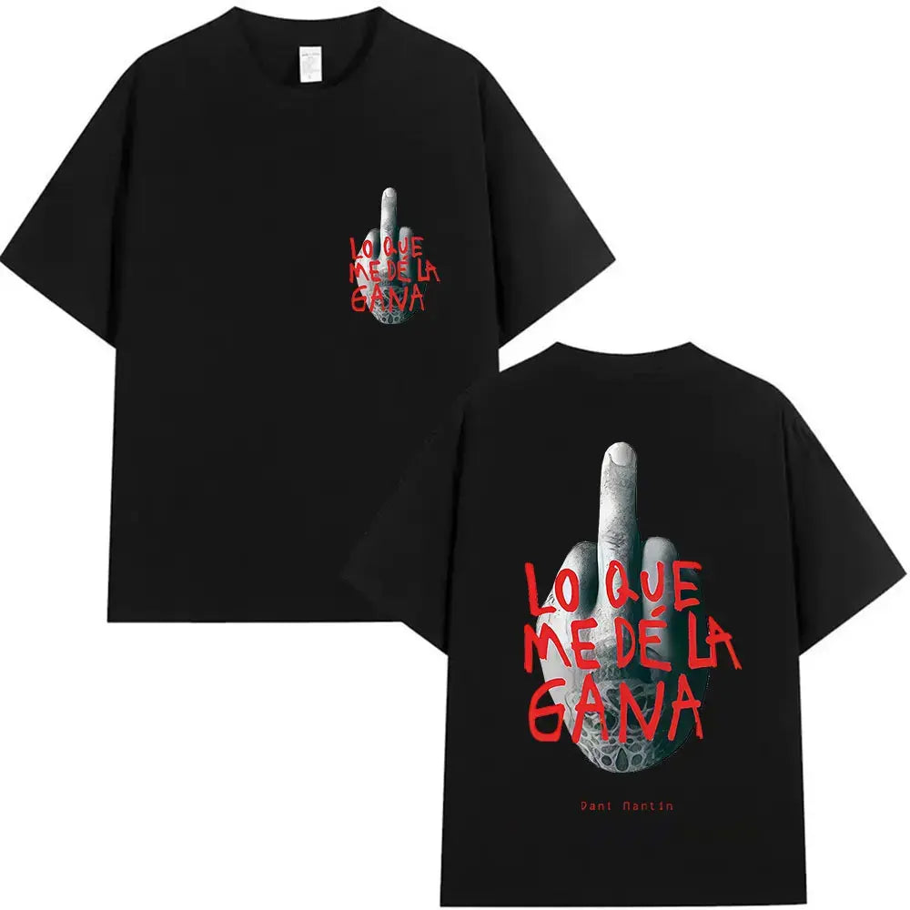 Rapper Dani Martin Tour 2025-2026 Merch T Shirts Men's Pop Music Clothing Short Sleeve T-shirt Man Hip Hop Gothic Vintage Tshirt