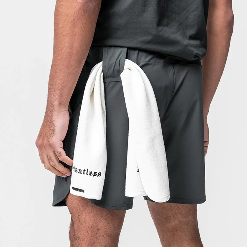 Men's Quick-Dry Gym Shorts Breathable Summer Training Running Basketball Fitness Jogging Loose Fit Streetwear Casual Sportswear
