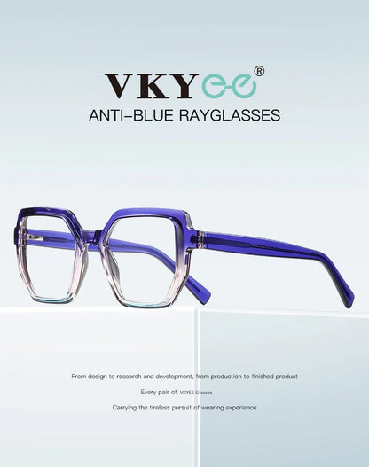 Oversise Women Myopia Prescription Glasses Hyperopia Reading Glasses Anti Blue Light Optical Eyeglasses Frame PFD2143