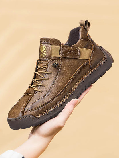Handmade Men's High-Top Sport Casual Boots Breathable Outdoor Wear with Extended Size Options Classic Ankle Boots