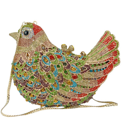 Birds Doves Animals Diamond Bags Rhinestone Dinner Bags Banquet Crystal Clutch Purse Luxury Designer Handbags Unique Party Bags