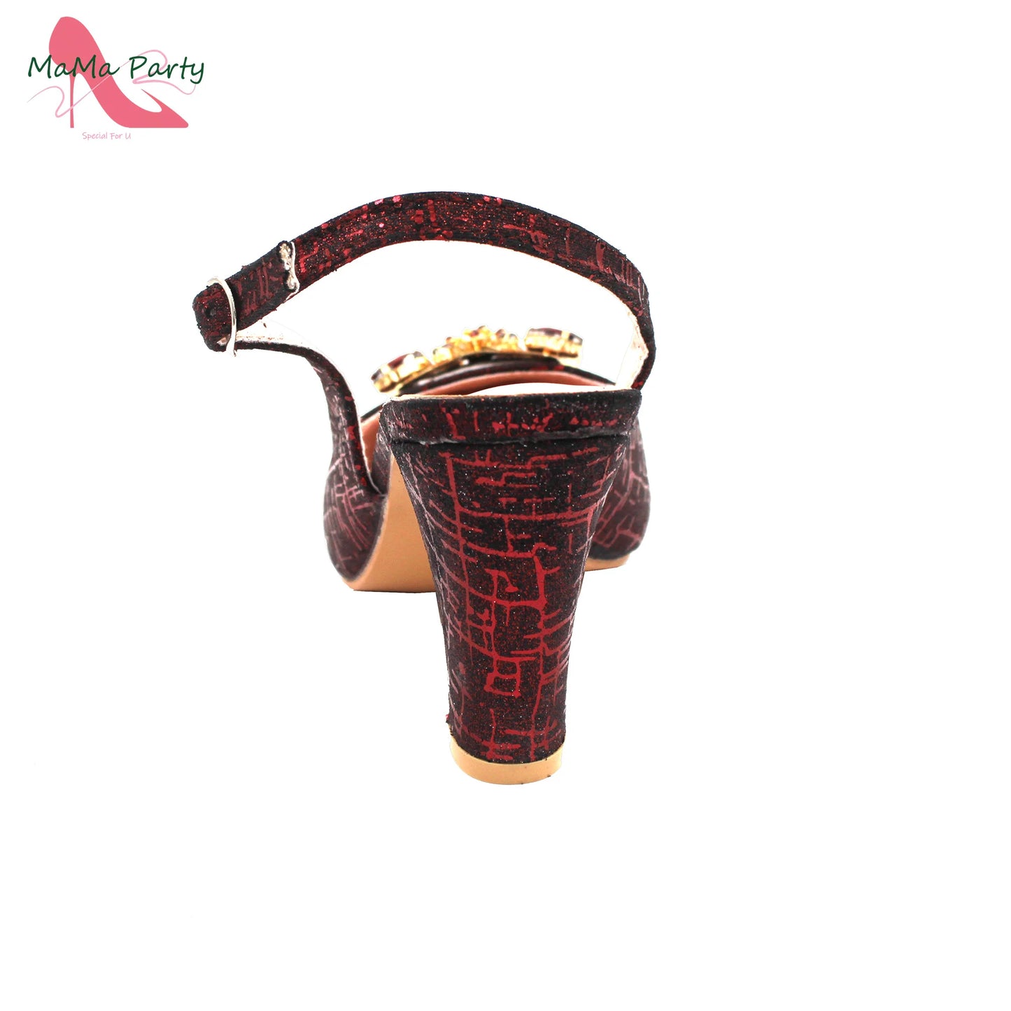 Color Italian Classics Design African Women Shoes and Bag Set High Quality with Shinning Crystal for Wedding Party