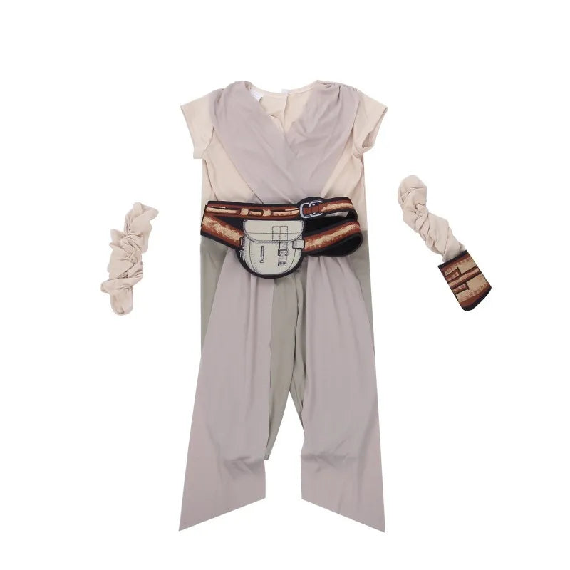 Girls Galaxys Edge Skywalker Warrior Suit Full Set Outfit Halloween Cosplay Costume