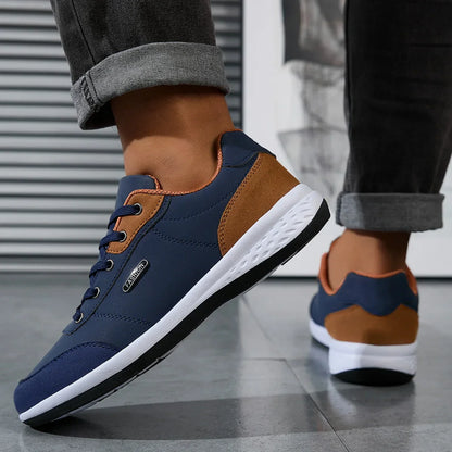 2025 Men Shoes Spring Autumn Waterproof Walking Sneakers Leisure Male Leather Sports Shoes Non-Slip Footwear Tennis for Men