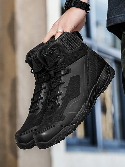 New Men Tactical Boots Waterproof Outdoor Casual Ankle Man Boot Desert Military Climbing Hunting Work Safety Hiking Male Shoes