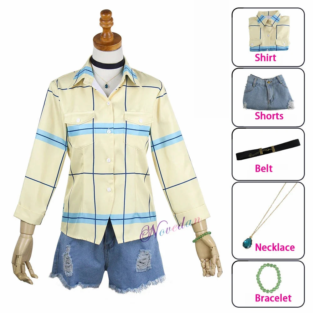 Marin Kitagawa Cosplay My Dress Up Darling JK School Uniform Dress Girls Maid Outfit Anime Cosplay Halloween Costume Wig Women