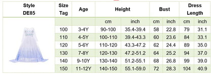 Girls Jasmine Princess Dress Children Elsa Anna Bella Rapunzel Mermaid Costume Kids Snow White Cinderella Aurora Dress