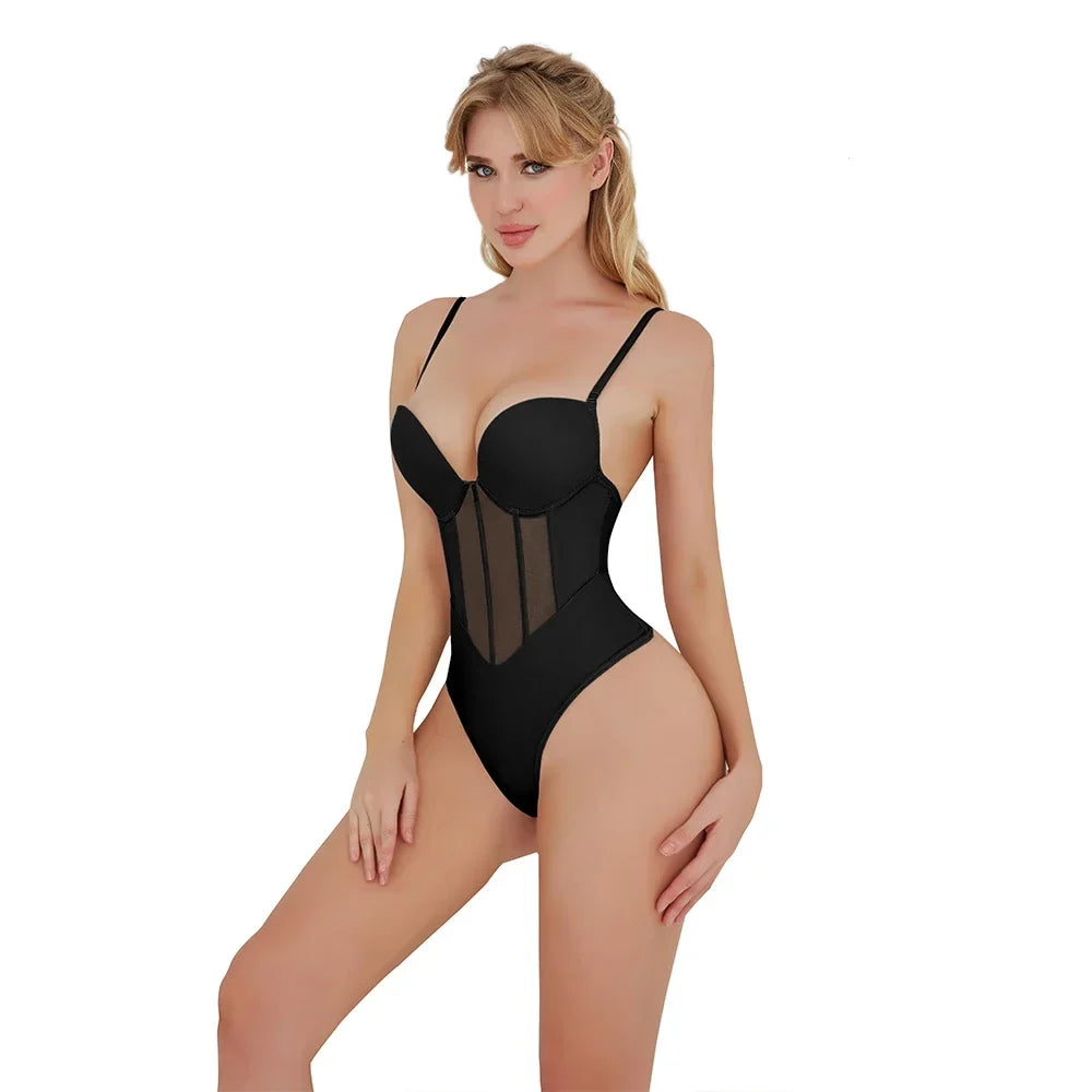 Bodysuit Shapewear Bra Push Up Women Full Body Shaper Tummy Control Hip Butt Lifter Corset Slimming Waist Trainer Underwear