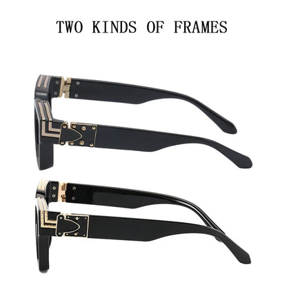 Millionaire Square Sunglasses For Men Vintage Luxury Sunglasses Women Retro Shades Fashion Glasses Gafas De Sol Sonnenbrille Sun