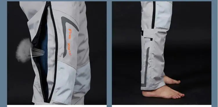 Wind-proof and warm-keeping equipment for motorcycle riding pants; fall-proof and quick-release pants in winter
