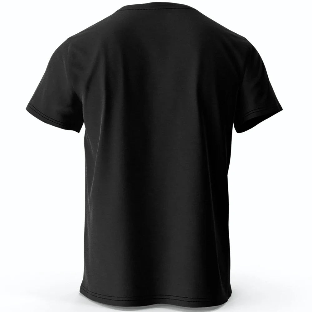 Minimalist Tiger Silhouette Printed 100% Cotton T-Shirt, Breathable Round Neck Short Sleeve Tee for Men & Women
