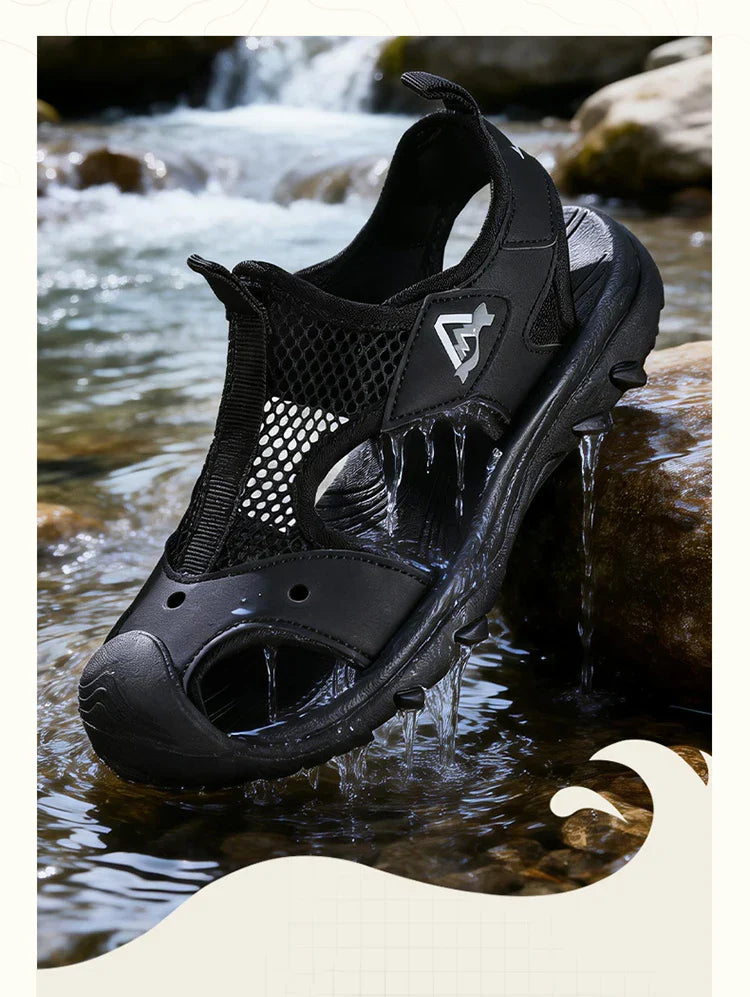 Summer Children Comfortable Sport Water Sandals Outdoor for Boys and Girls Casual Closed Toe Anti-Collision Walking Sandials