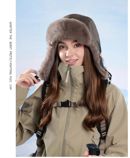 Russian Hat Men Women New Thick Warm Autumn Winter Fur Hat Male Female Windproof Snow Ski Trapper Earflap Cap Bomber Hat