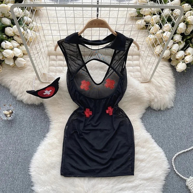 Woman Plus Size Sexy V-Neck Strap Dress Lace Trim Slim Short Dress Women Fashion Comfortable Dress Party Hotsweet