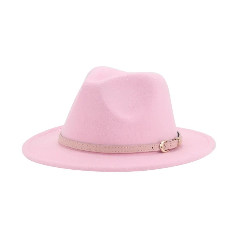Hats for Women Fedoras Girls Hat Boys Hat Felted Kids Baby Caps Small 52cm 54cm Belt Wedding Cute Kid Fedoras Sombreros De Mujer