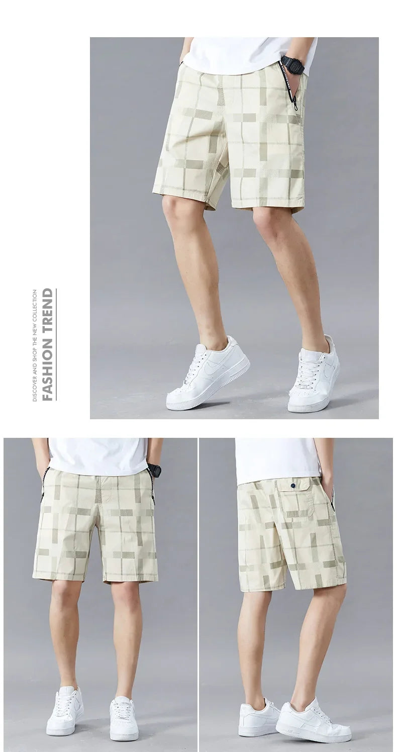 Summer Men's Beach Shorts Loose Casual Sports Jogger Shorts Big Size 6XL Man Print Shorts Swimsuit Quick Dry  Board Shorts