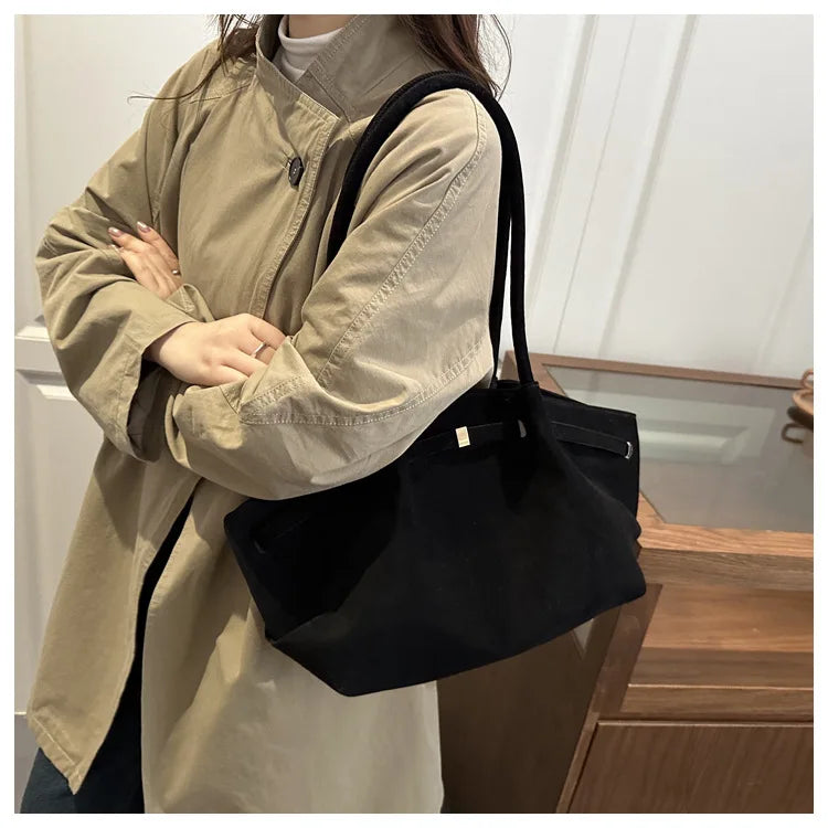 Autumn Women Leisure Shoulder Bag Comfortable and Versatile Texture Crossbody Tote Handle Bag Fashion Luxury Simple Storage Bag
