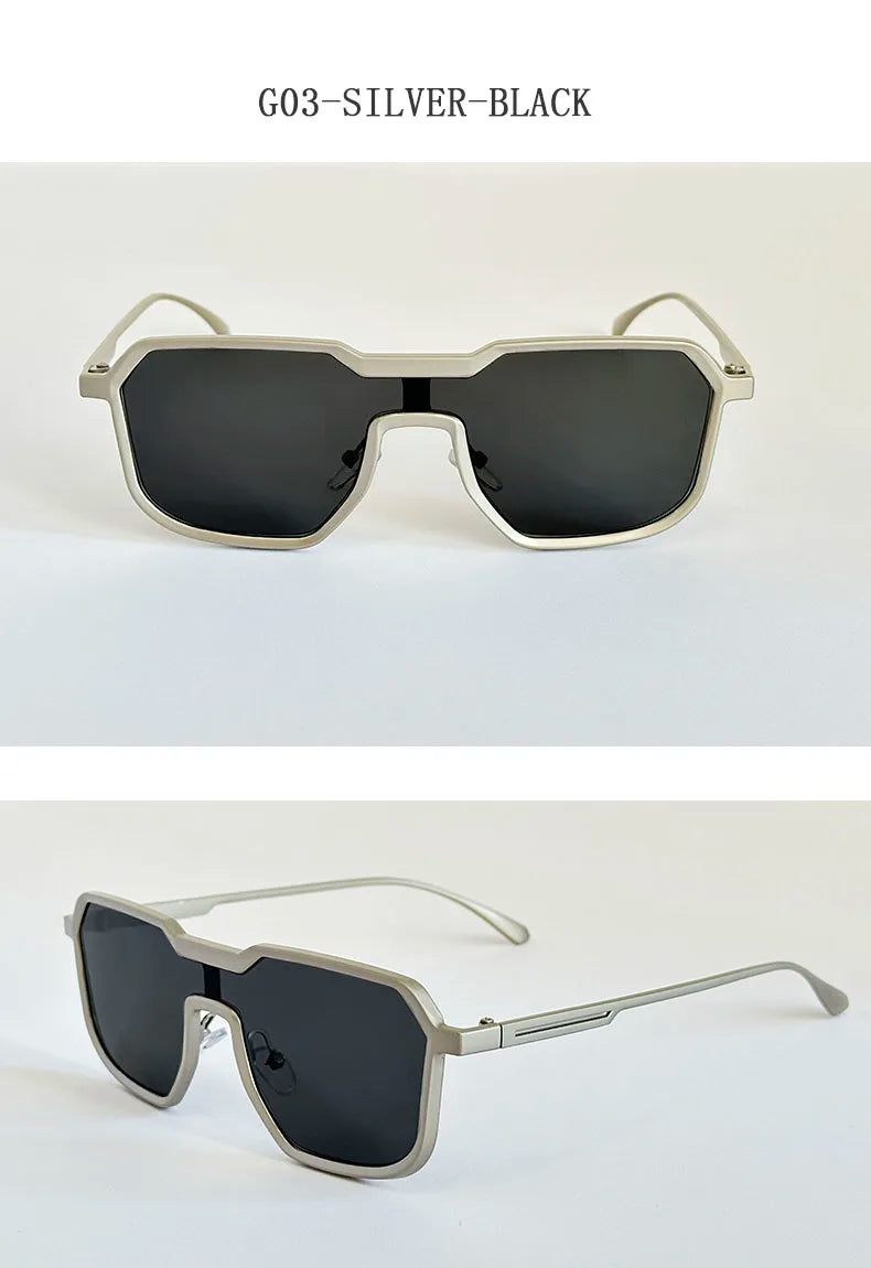 2025 Punk Sunglass Men Vintage Metal Square Steampunk Sunglasses Women Retro Luxury Fashion Glasses Gafas De Sol Hombre Okulary