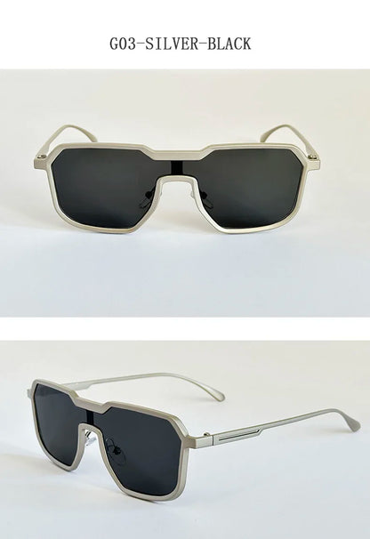 2025 Punk Sunglass Men Vintage Metal Square Steampunk Sunglasses Women Retro Luxury Fashion Glasses Gafas De Sol Hombre Okulary