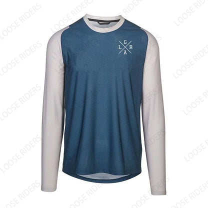 Men's Motorcycle Lrga Jersey MTB BMX Mountain Bike T-Shirt Long Sleeve Downhill Loose Rider Jersey MX Endurance Race Clothing