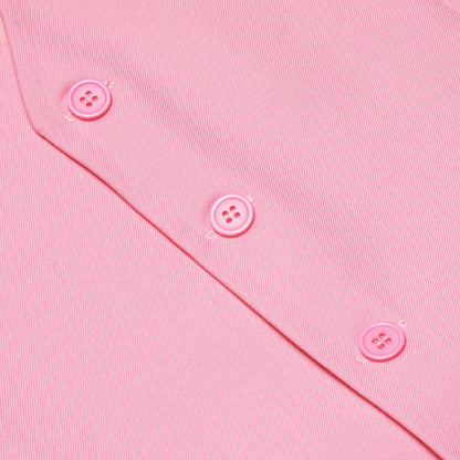 Solid Peach Pink Men Vest Wedding Slim Waistcoat Neck Tie Hanky Cufflinks Set for Male Business Party Designer Gifts