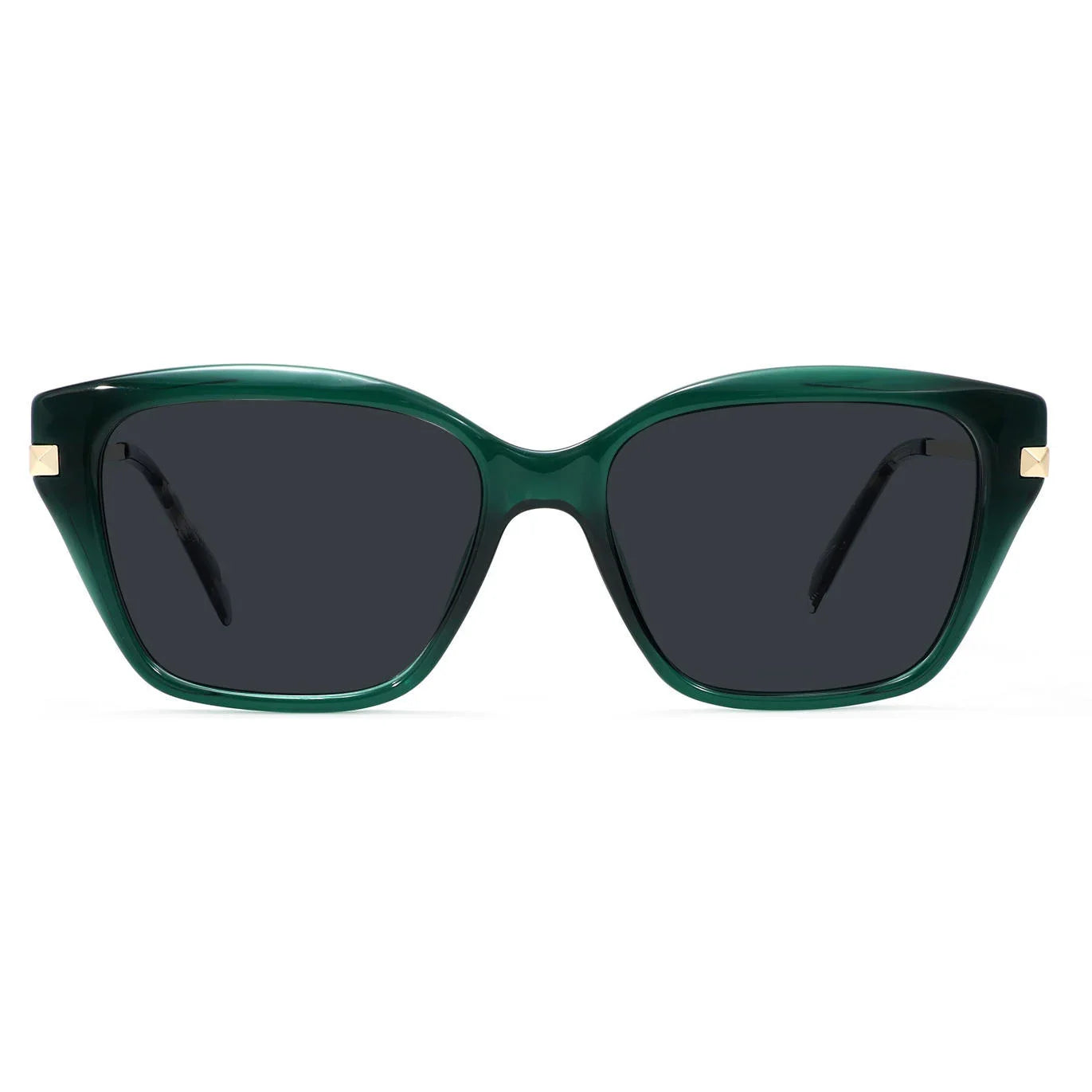 Women's Sunglasses UV400 Cat Eye Acetate Metal Big Size Trendy