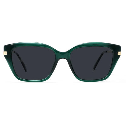 Women's Sunglasses UV400 Cat Eye Acetate Metal Big Size Trendy