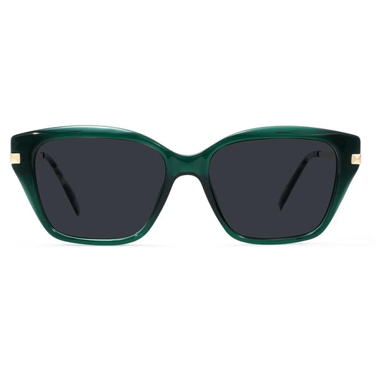 Women's Sunglasses UV400 Cat Eye Acetate Metal Big Size Trendy