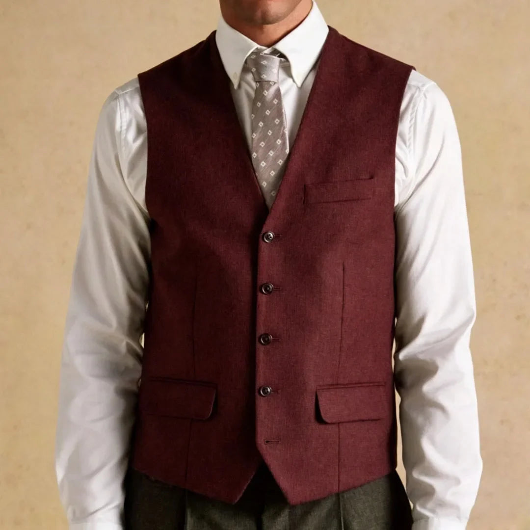 Men Vest White Solid Single Button V Neck Waistcoat For Wedding Banquet Business Party Casual Office Work Daily Men Suit Vest