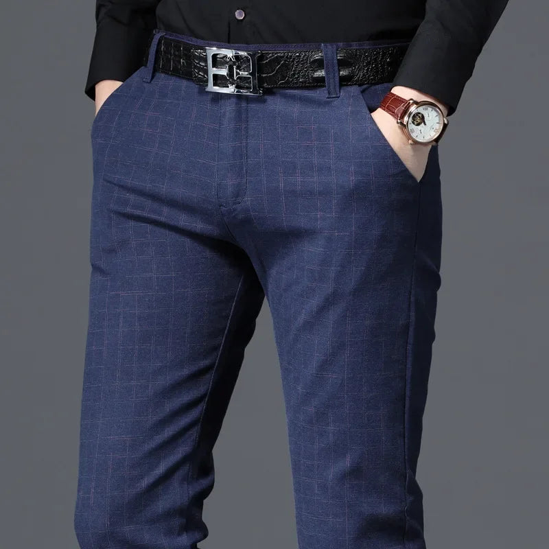 Spring Autumn New Fashion Mens Casual Pants High Quality Brand Business Pants Male Clothing Cotton Formal Trousers Men Clothing