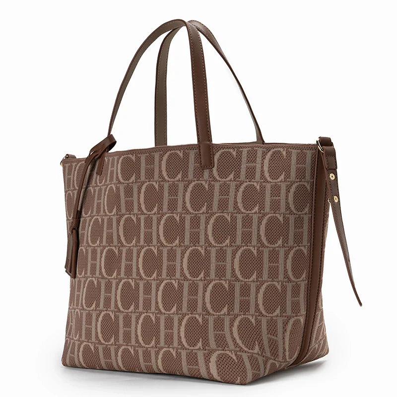 Ladies Brand Fashion Alphabet Print Large Capacity Handbag 2026 New Style Elegant Casual Travel High Quality Hand