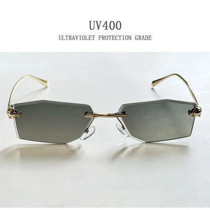 2026 Rimless Sunglasses Women Vintage Luxury Fashion Glasses Shades Dropshipping Luxe Lentes De Sol Mujer Lunette Soleil Femme