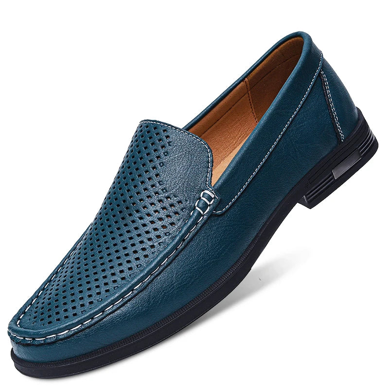 Male Comfy Walking Shoe Genuine Leather Slip on Mens Loafers New Trend Casual Shoes Men Designer Moccasins Hot Sale Drive Shoes
