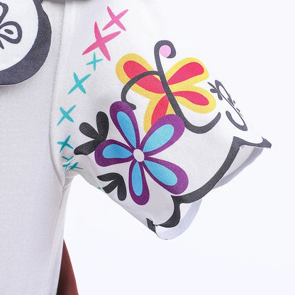 Girls Princess Costume Children Encanto Halloween Swing Flared Clothes Kids Printed Mirabel Cartoon Fantasy Cosplay Dress 3-12Y