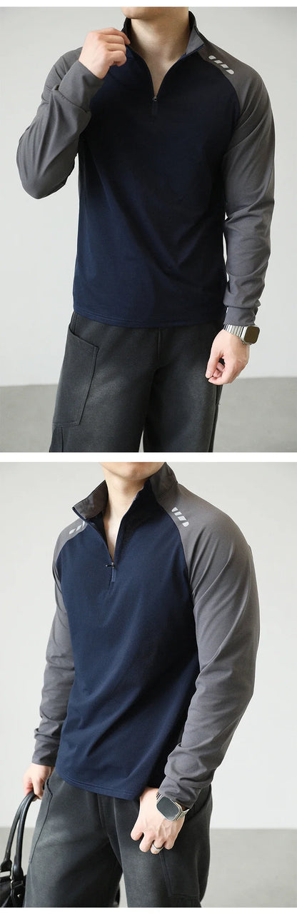 Men's Quick-drying Fitness Sportswear  Quick - Dry Outdoor Cycling & Fitness Long - Sleeve T - Shirt