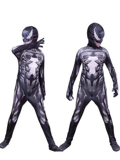 New Venom Costume Cosplay Superhero Venom Spiderman Costumes Cuit Jumpsuit Bodysuit Anime Halloween Adult Kids Children Boys