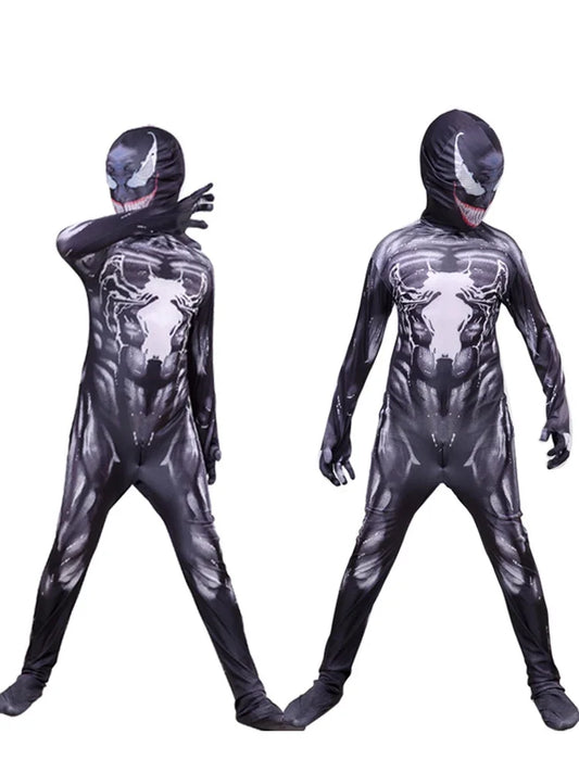 New Venom Costume Cosplay Superhero Venom Spiderman Costumes Cuit Jumpsuit Bodysuit Anime Halloween Adult Kids Children Boys