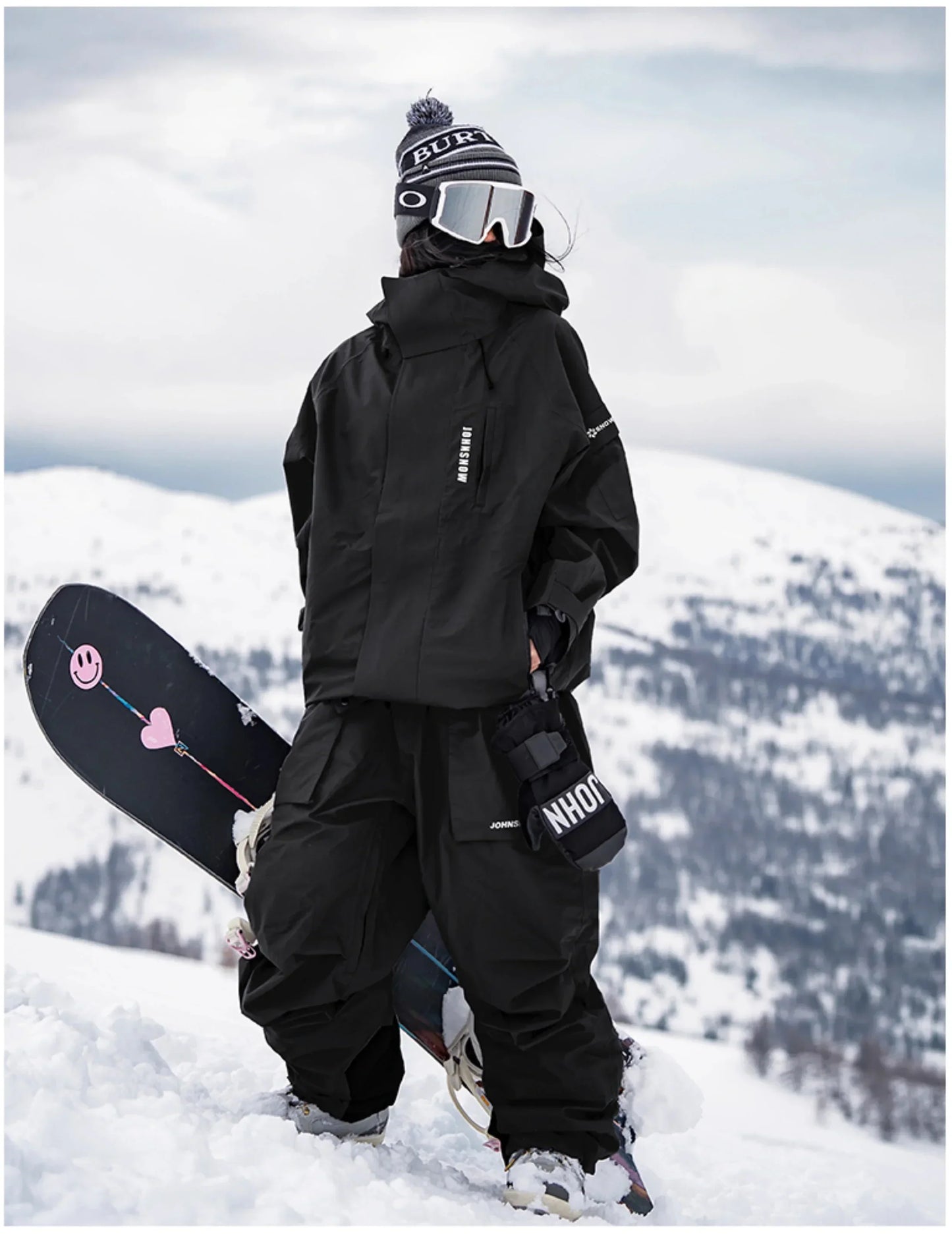 John Snow Winter Ski Suits Men And Women Outdoor Waterproof Breathable Warm Snowboarding Suit Sets Skiing Jacket And Pant