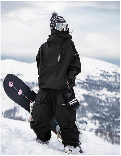 John Snow Winter Ski Suits Men And Women Outdoor Waterproof Breathable Warm Snowboarding Suit Sets Skiing Jacket And Pant
