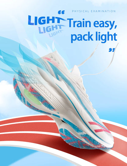 2026 Carbon Plate Marathon Shoes Space Foam Soft Shock Absorbing Protective Light Running Sneakers