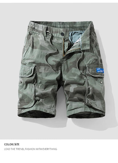 Sports Outdoor Casual Breathable Straight Leg 5 Inch Street Short Pants Men's New Summer Trend Brand Wide Loose Cargo Shorts