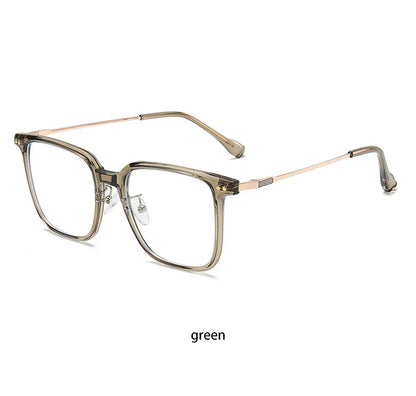 Simple Fashion Large Frame Geometric Square Glasses Can Be Customized Prescription Anti-blue Light Glasses Reading Glasses