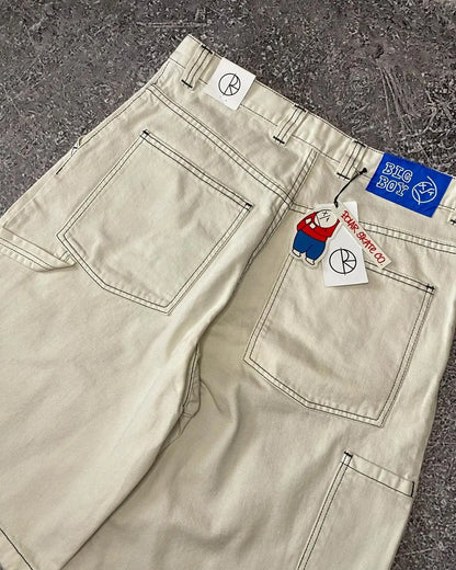 Big Boy Casual Denim Shorts Y2k Retro Baggy Hip Hop Cartoon American Harajuku Embroidered Men Shorts  Fashion Street Wear Jorts