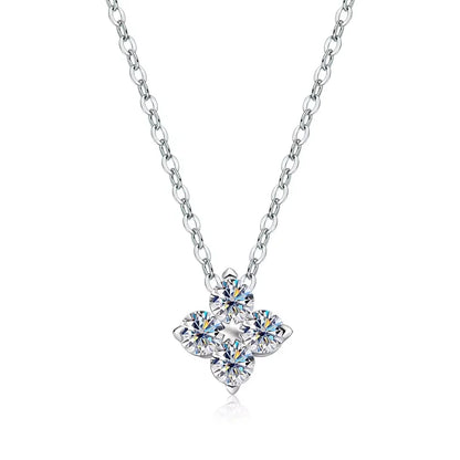 D VVS1 Moissanite Pandent Necklace GRA Certified 0.4ct Lab Diamond s925 Sterling Silver Dainty Necklaces for Women